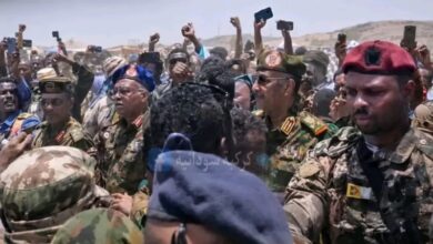 منطقة الرتج: البرهان يصل الحدود